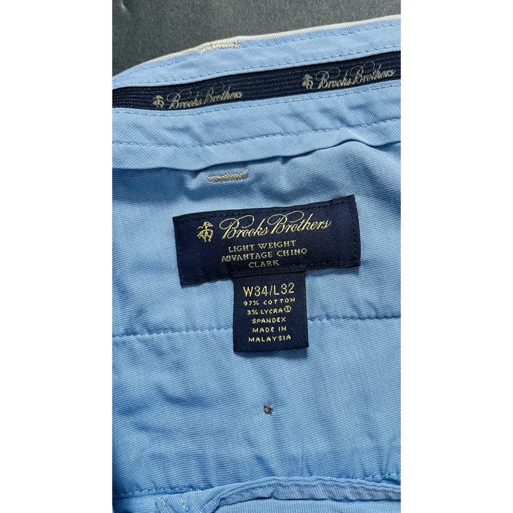 Brooks Brothers Chino Tan Milano Fit Advantage Chino ‎ Pants,size 34/32